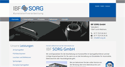 Desktop Screenshot of ibf-sorg.de