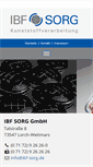 Mobile Screenshot of ibf-sorg.de